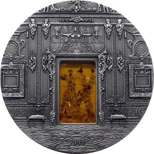 10 dollars, Mineral Art - The Amber Chamber of Saint Petersburg / Bursztynowa Komnata, 2009