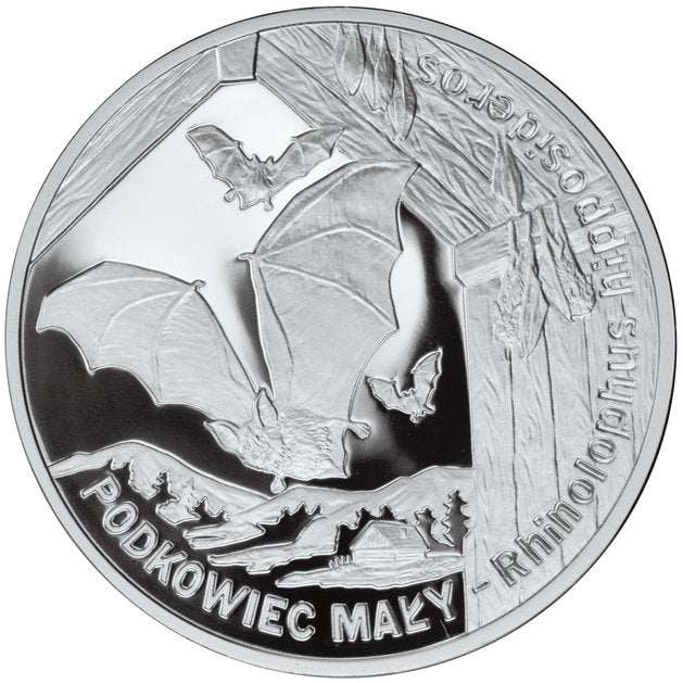20 zł, Zwierzęta świata - Nietoperz Podkowiec mały (łac. Rhinolophus hipposideros), 2010