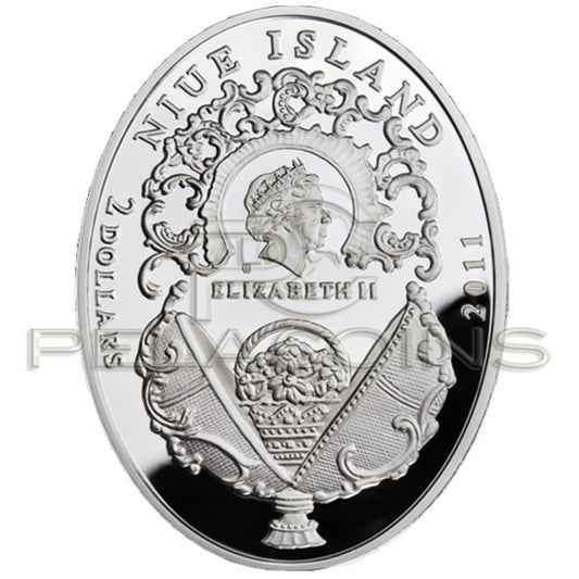 NIUE ISLANDS 2011 1$ FABERGE V - BRATKOWE
