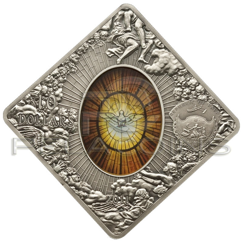 Palau 2011 10$ St. St. Peters Basilica Sacred Art Holy Windows