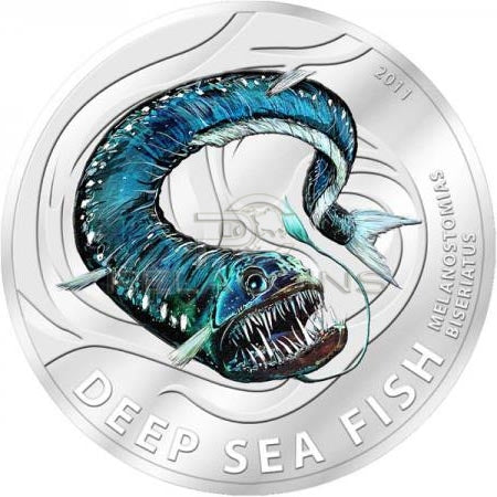 Pitcairn Islands 2011 2$ Melanostomias Biseriatus - Deep Sea Fish 3