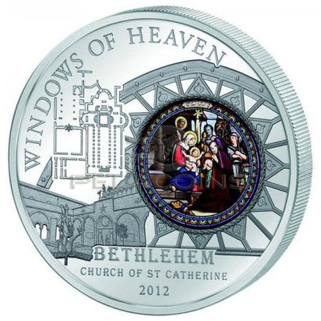 Cook Islands 2012 10$ Windows of Heaven - Bethlehem