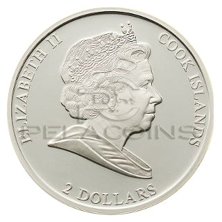 Cook Islands 2011 2$ Smoleńsk - Lech Kaczyński