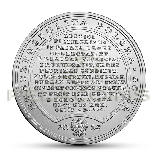 Polska 2014 50 zł Skarby Stanisława Augusta - Kazimierz Wielki