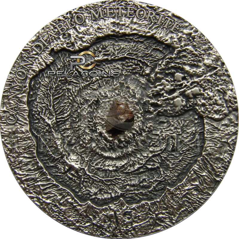 Niue Island 2014 1$ Meteor Canyon Diablo Meteorite 1oz