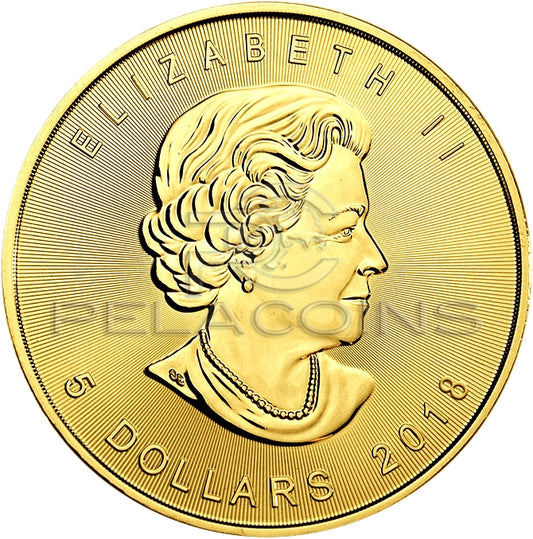 Canada 2018 5$ Maple Leaf Zodiac - Sagittarius 1oz gilded