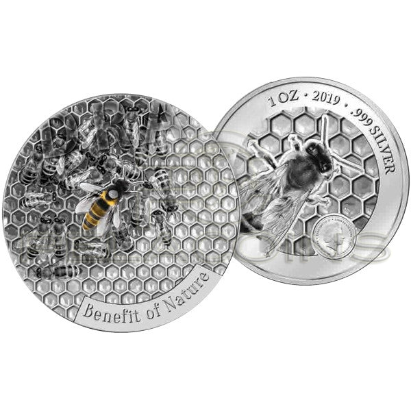 Cameroon 2019 1000 Francs Honey Bee - Benefit of Nature 1oz