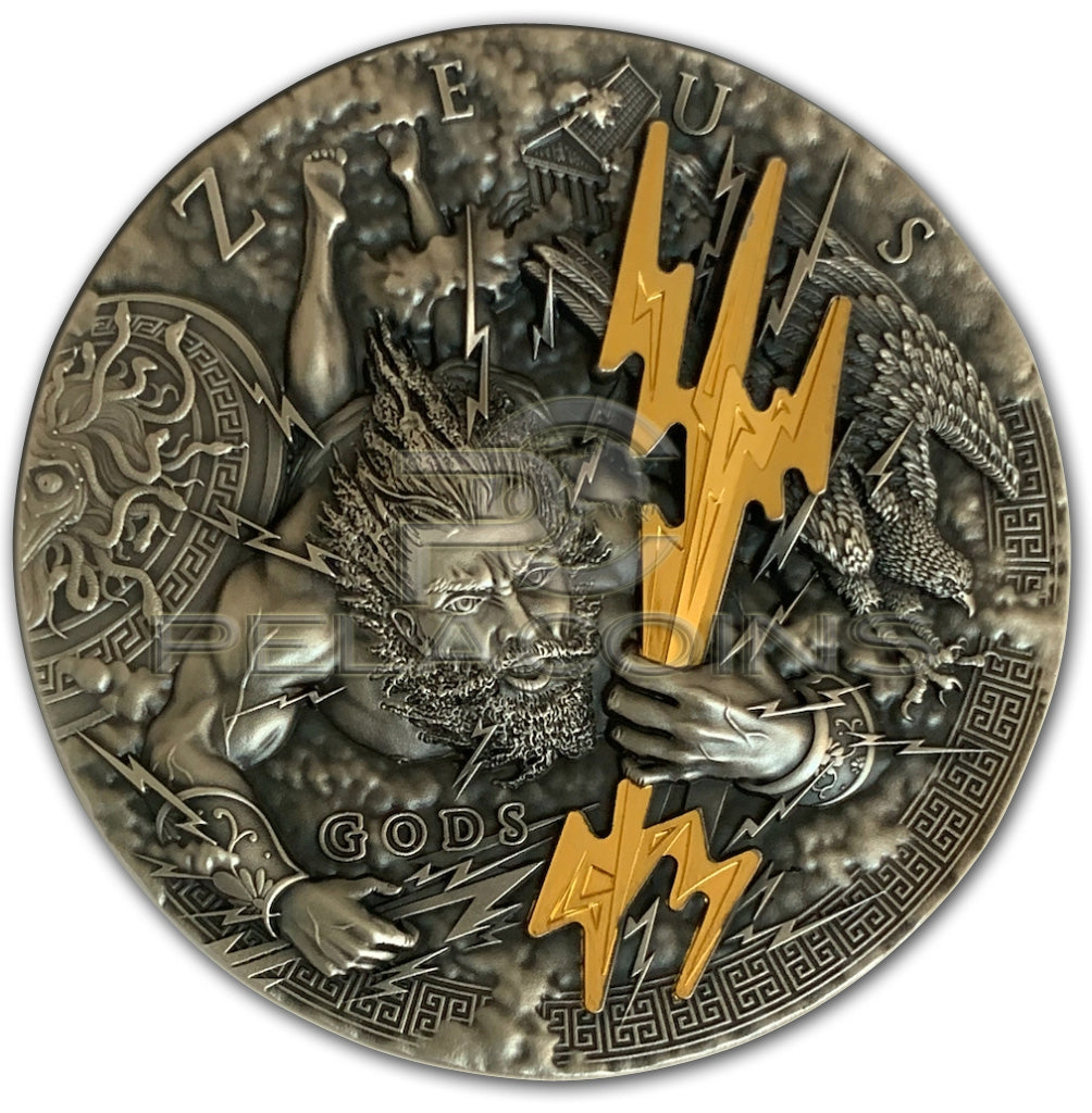 Niue Island 2021 2$ Gods - Zeus