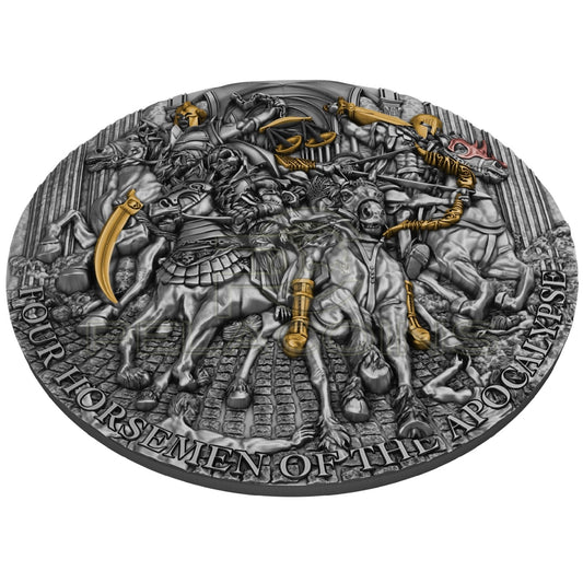 Niue Island 2022 12$ Four Horsemen of Apocalypse 5oz