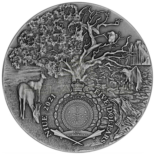 Niue 2021 5$ Angels and Demons - LUCIFER 2oz