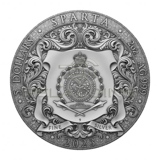 Niue 2023 5$ SPARTA 2oz Silver Coin