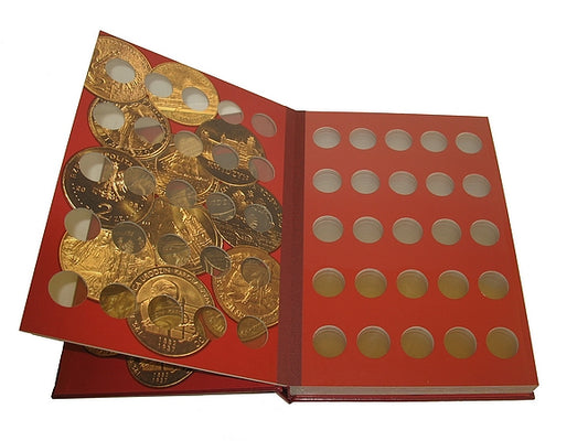 Album uniwersalny w oprawie papierowej na 225 monet 2 zł NG + naklejki