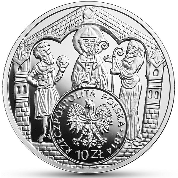 10 zł, Historia monety polskiej - brakteat Mieszka III, 2014