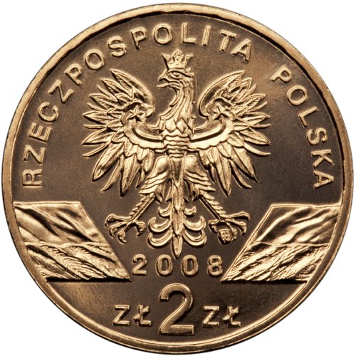 2 zł, Zwierzęta świata - Sokół wędrowny (łac. Falco peregrinus), 2008