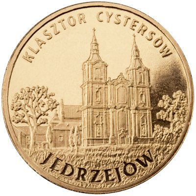 2 zł, Miasta w Polsce - Jędrzejów - Klasztor Cystersów, 2009