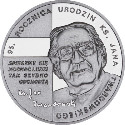 10 zł, 95. rocznica urodzin księdza Jana Twardowskiego, 2010