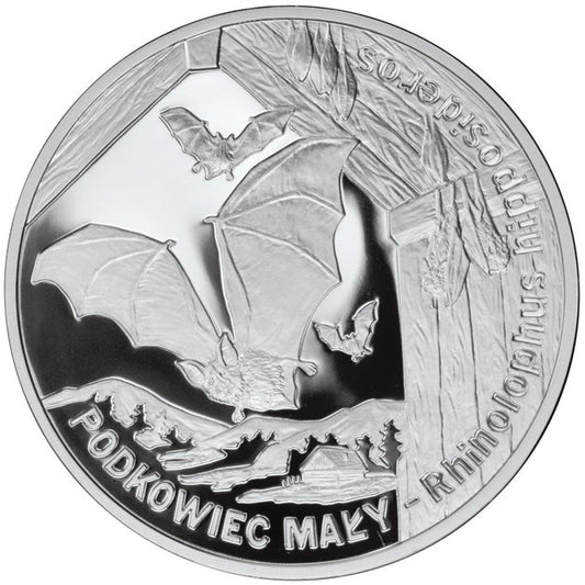 20 zł, Zwierzęta świata - Nietoperz Podkowiec mały (łac. Rhinolophus hipposideros), 2010
