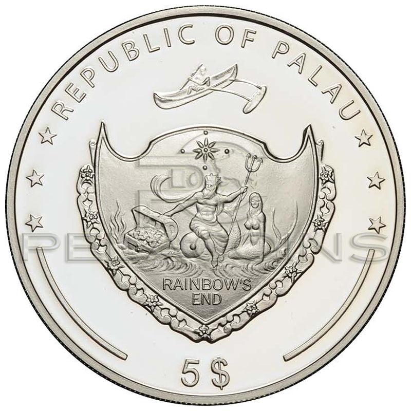 PALAU 2011 5$ TEMPLE GATES - ABU SIMBEL