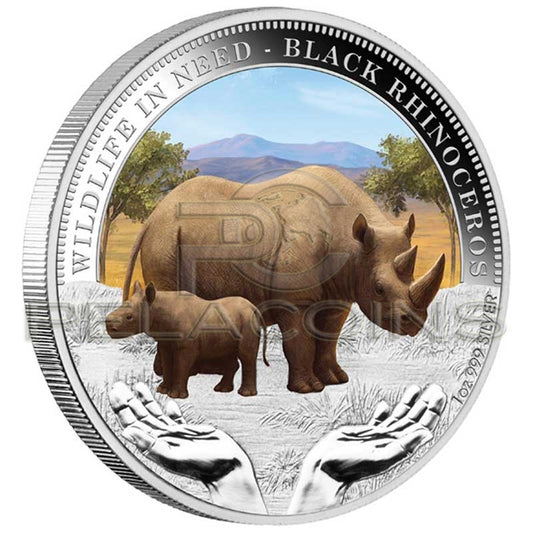 Tuvalu 2012 $1 Black Rhinoceros Wildlife in Need