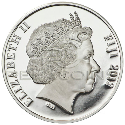 Fiji 2012 10$ Lunar Year of the Dragon with Pearl