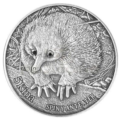 Papua Nowa Gwinea 2012 5 Kina Spiny Anteater - Mrówkojad Kolczasty