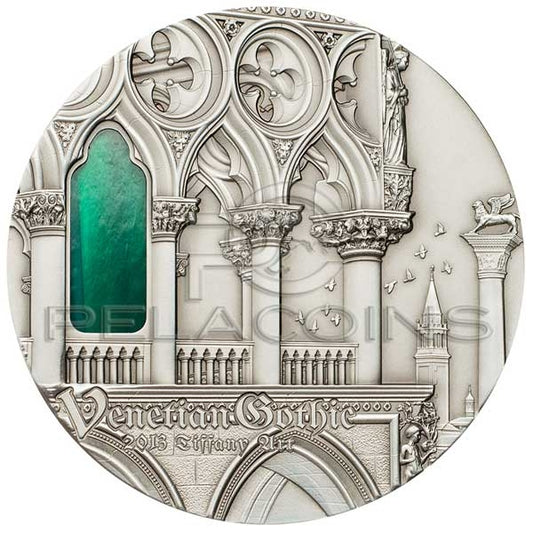 Palau 2013 10$ Tiffany Art - Venetian Gothic
