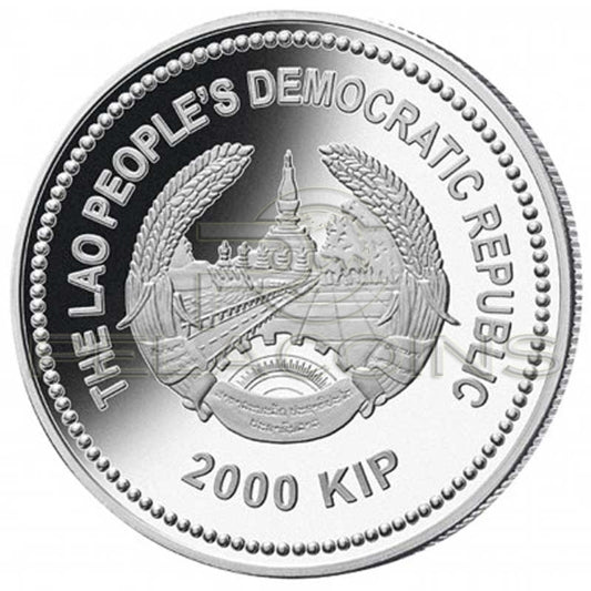 Laos 2013 2000 Kip Year of the Snake Jade