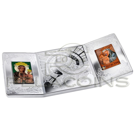 Niue Island 2014 20$ Canonization of John Paul II Triptich 4oz