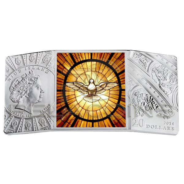 Niue Island 2014 20$ Canonization of John Paul II Triptich 4oz