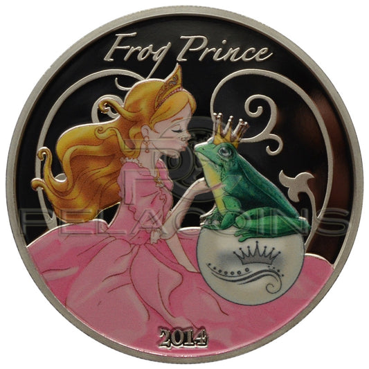 Benin 2014 1000 Francs Frog Prince Bajka 1oz