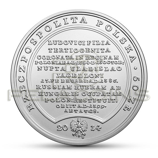 Polska 2014 50 zł Skarby Stanisława Augusta – Jadwiga