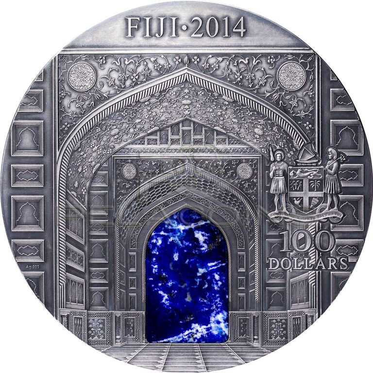 Fiji 2014 100$ Taj Mahal 1 kg Antique finish