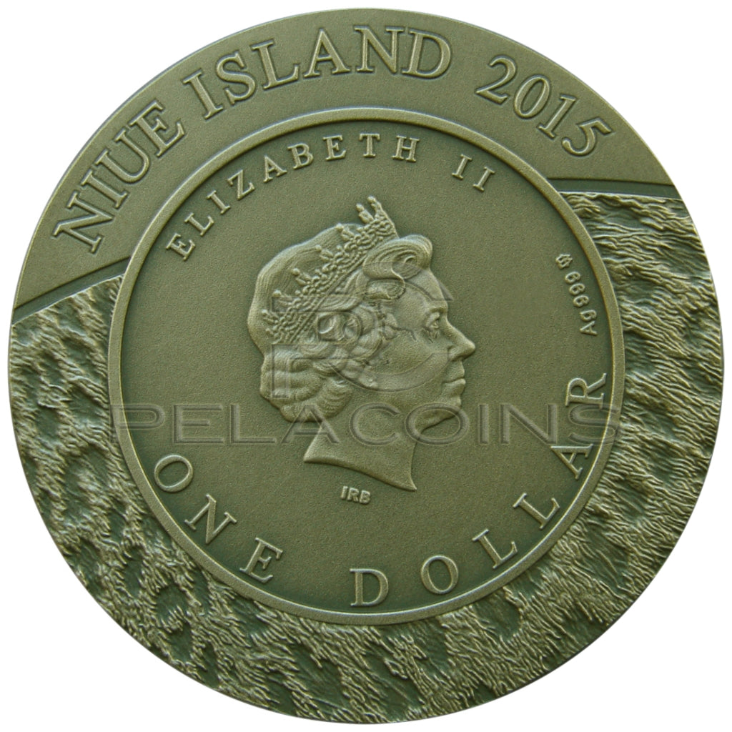 Niue Island 2015 1$ Wildlife Family III - Snow Leopards 1oz