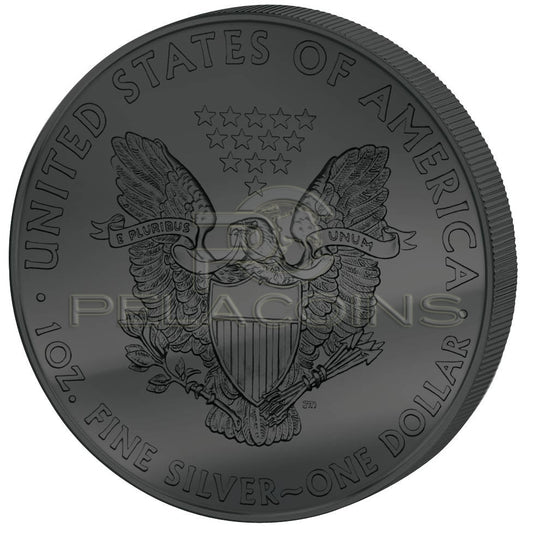 USA 2016 1$ Deep Frozen Walking Liberty Eagle 1oz Ruthenium and Platinum plated