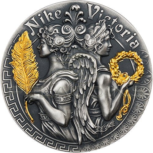 Niue Island 2018 5$ Victoria and Nike - Strong and Beautiful Goddesses 2oz