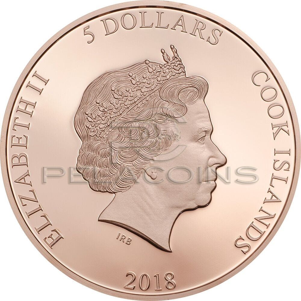 Cook Islands 2018 5$ SALVATORE Dali Money Heist Revolutionary Masks 1oz