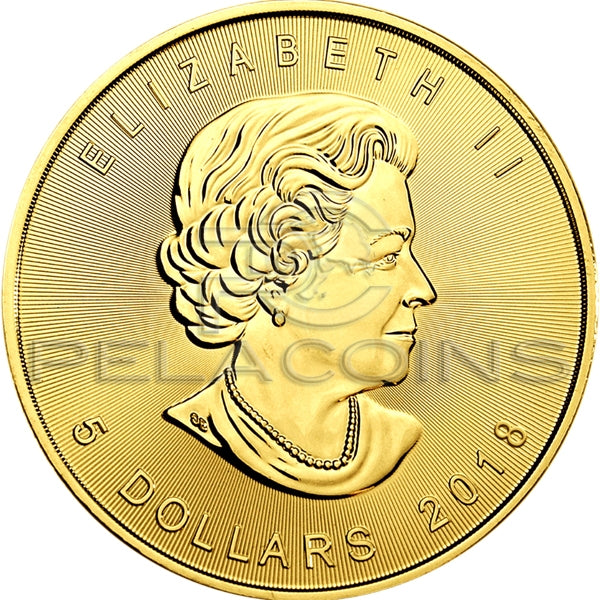 Canada 2018 5$ Maple Leaf Zodiac - Pisces 1oz gilded