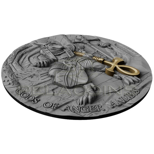 Niue Island 2019 5$ Gods of Anger - Anubis 2oz