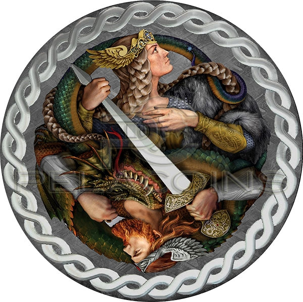 Niue 2019 1$ The Legend of the Nibelungs 1 oz Proof Pure Meteorite