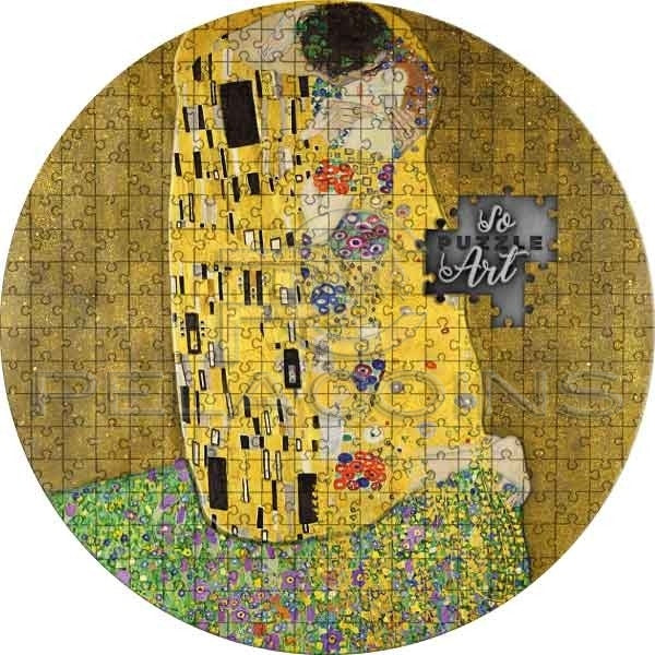Cameroon 2020 3000 Francs Gustav Klimt The Kiss so Puzzle Art 3oz
