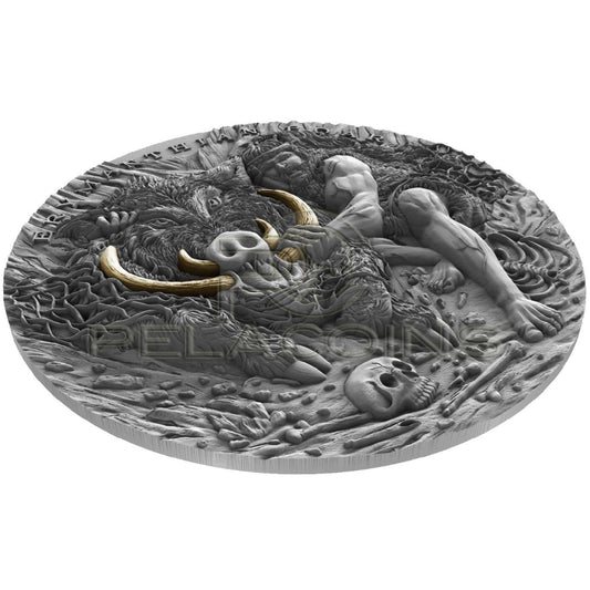 Niue 2020 5$ ERYMANTHIAN BOAR Twelve Labours of Hercules 2oz