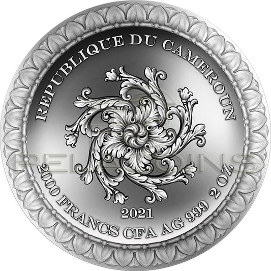 Cameroon 2021 2000 Francs FORTUNA Celestial Beauty 2oz