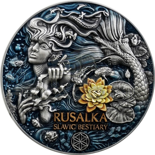 Cameroon 2021 2000 FRANCS RUSALKA - SLOVIAN BEASTS 3oz