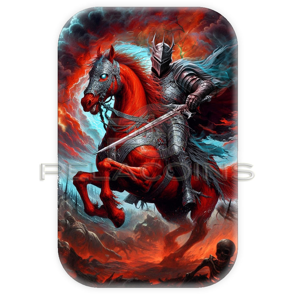 Four Horsemen of the Apocalypse - Red Horse 2025 2oz Silver Cast Bar