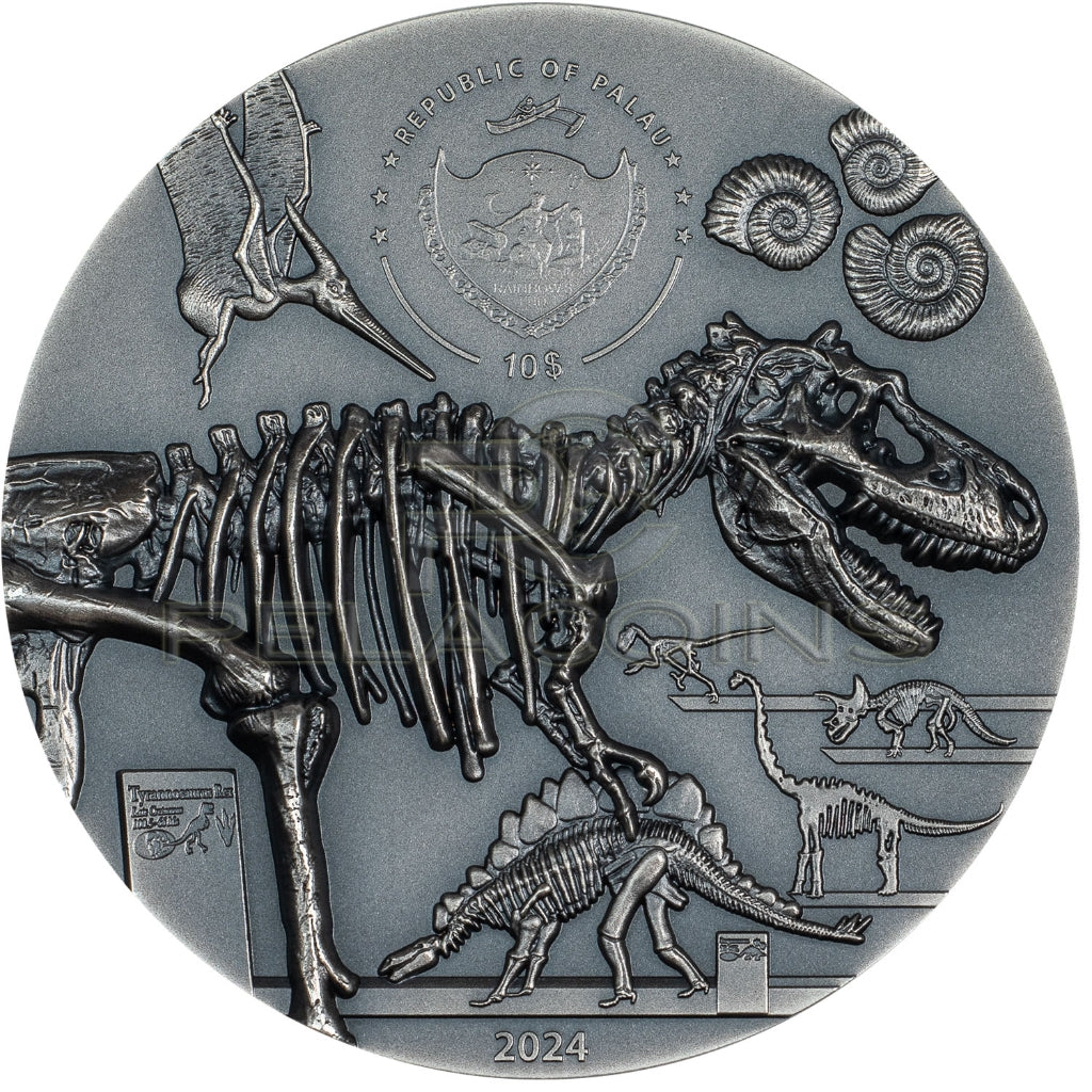 Palau 2024 10$ Dinosaur Extinction – Fury of Nature 2oz