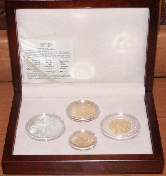 Etui na komplet monet 100zł, 2x10zł, 2zł