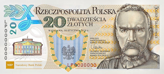 20 zł, Banknot kolekcjonerski polimerowy - 100. rocznica utworzenia Legionów Polskich, 2014