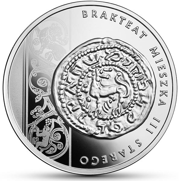 10 zł, Historia monety polskiej - brakteat Mieszka III, 2014