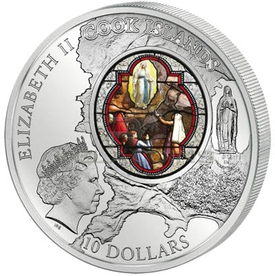 10 dollars, Windows of Heaven - Lourdes Cathedral / Okna Niebios - Katedra w Lourdes, 2013