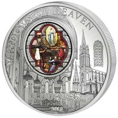 10 dollars, Windows of Heaven - Lourdes Cathedral / Okna Niebios - Katedra w Lourdes, 2013